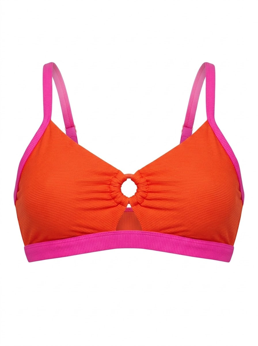 Top Biquíni Plus Size Eloah Cajá Com Pitaya