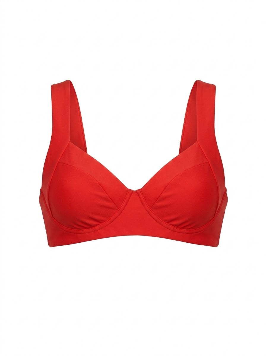 Top Biquíni Plus Size Nicky Vermelho