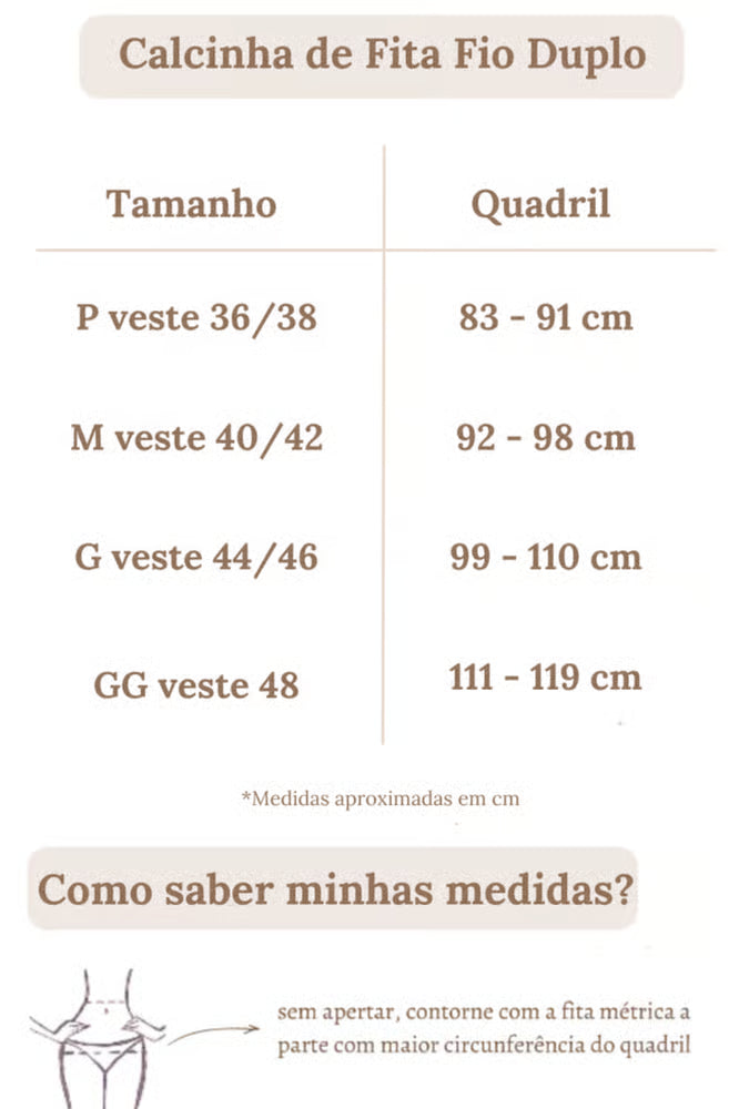 Calcinha De Biquíni Fita Búzios Preta