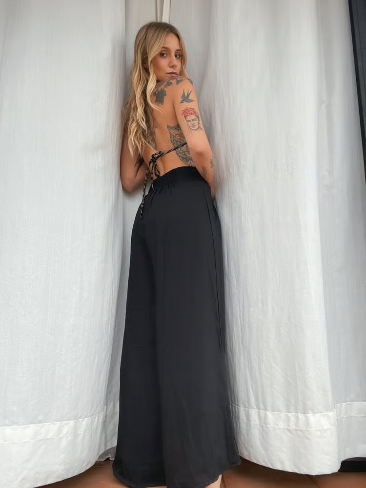 Calça Pantalona Luna Preta