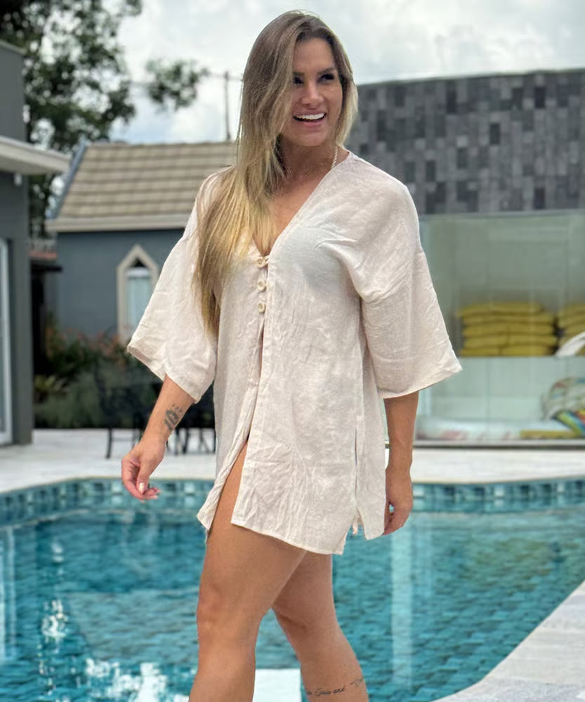 Kimono Liz Bege
