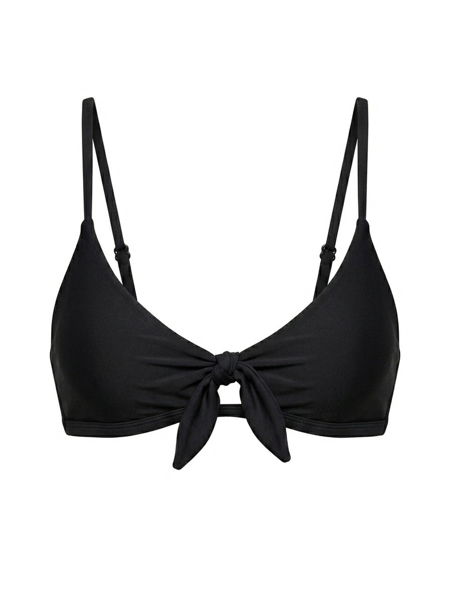 Top Biquíni Cropped Maresia Preto