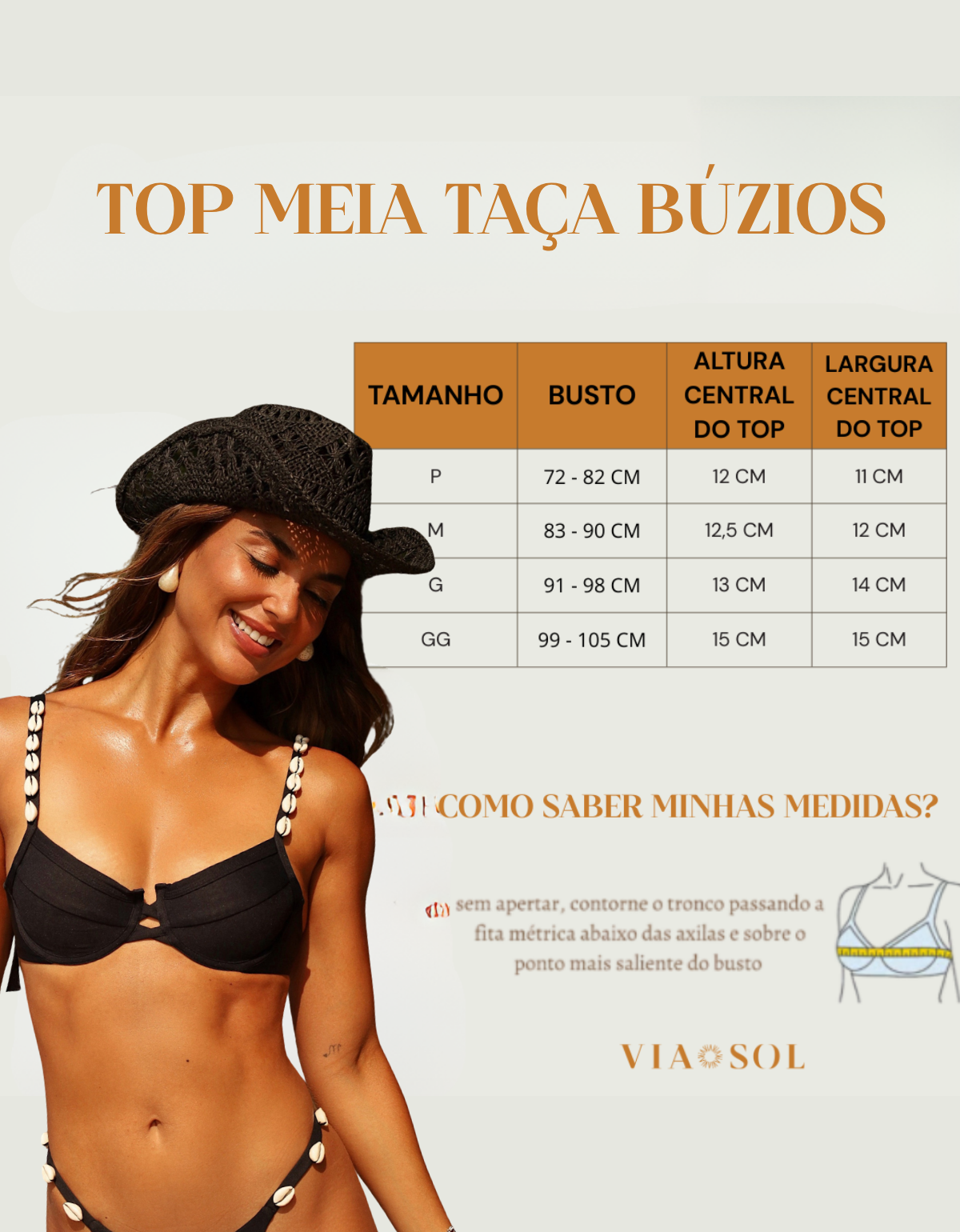 Top Meia Taça Búzios | Via Sol Brazil