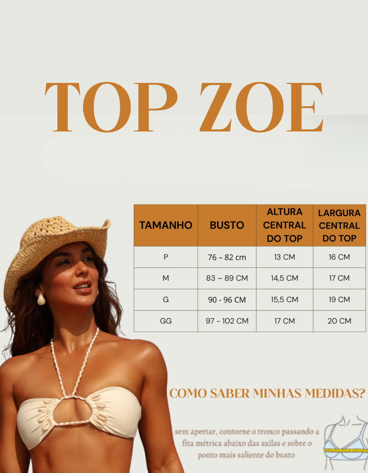 Top Zoe Búzios Marrom | Via Sol Brazil