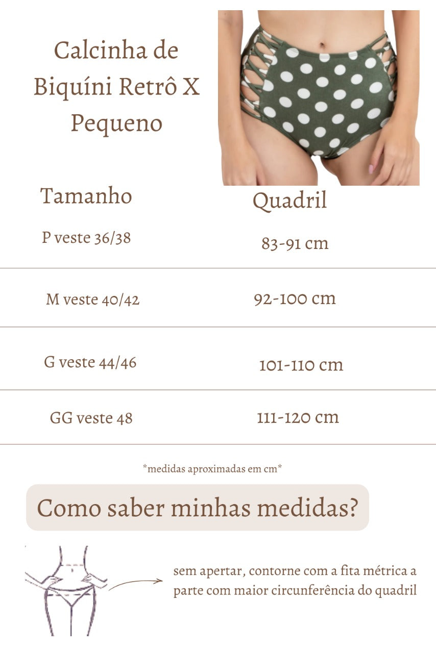Calcinha Retrô X Pequeno Preta