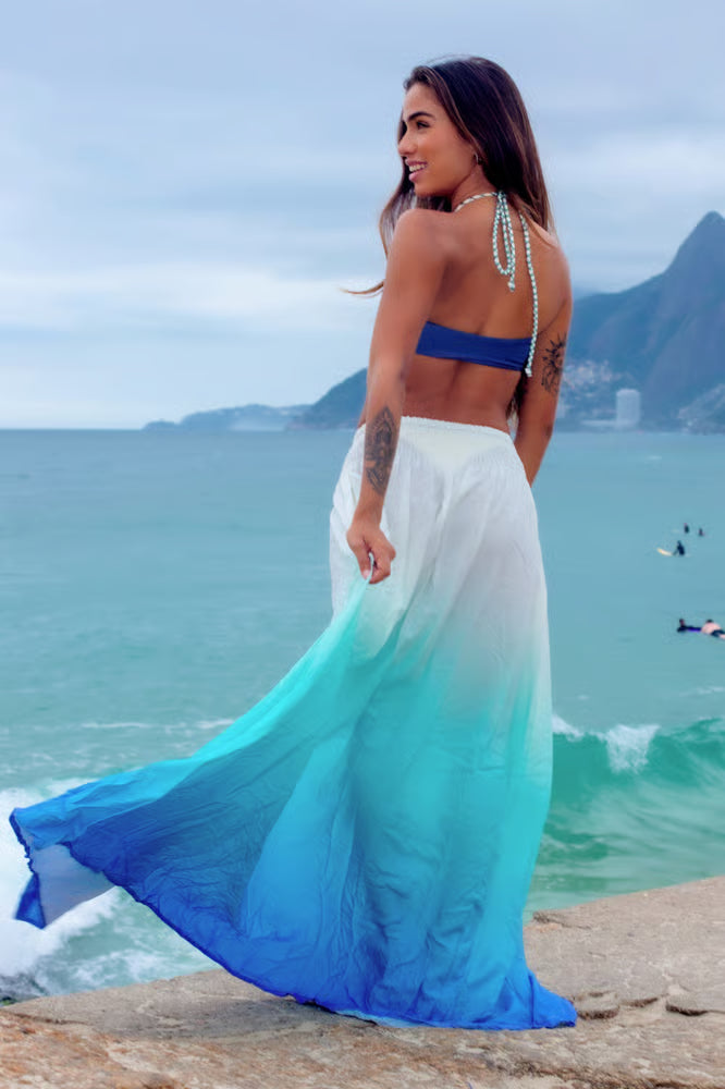 Saia Maya Degradê Azul