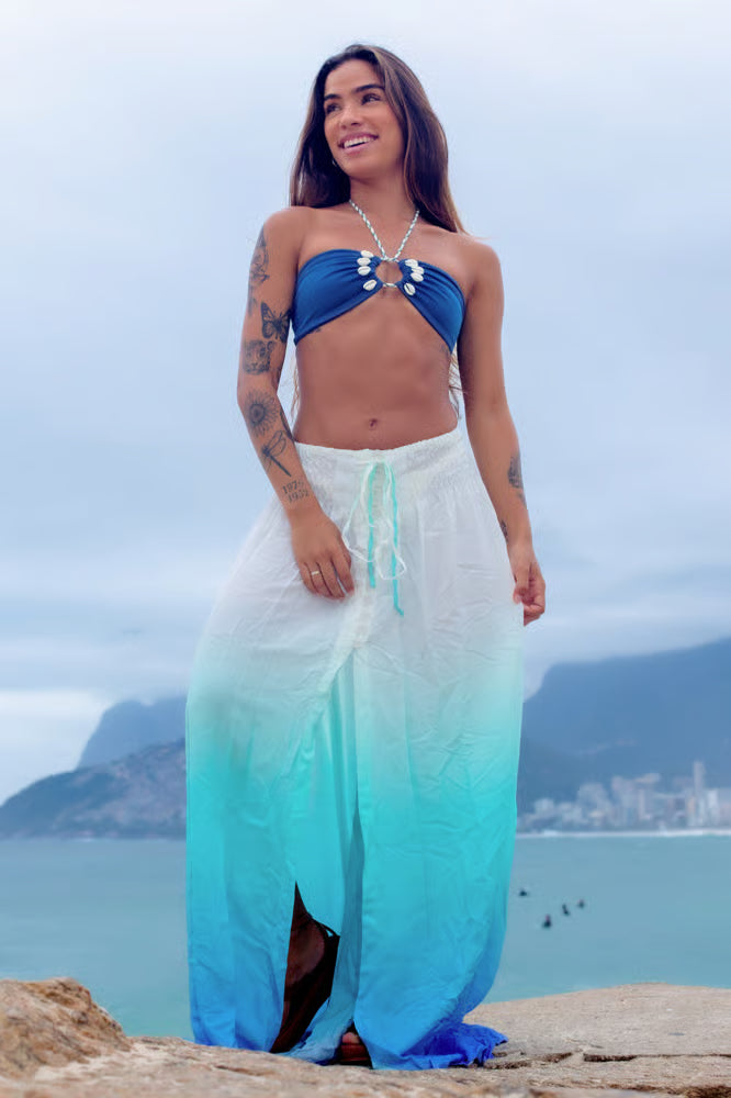Saia Maya Degradê Azul