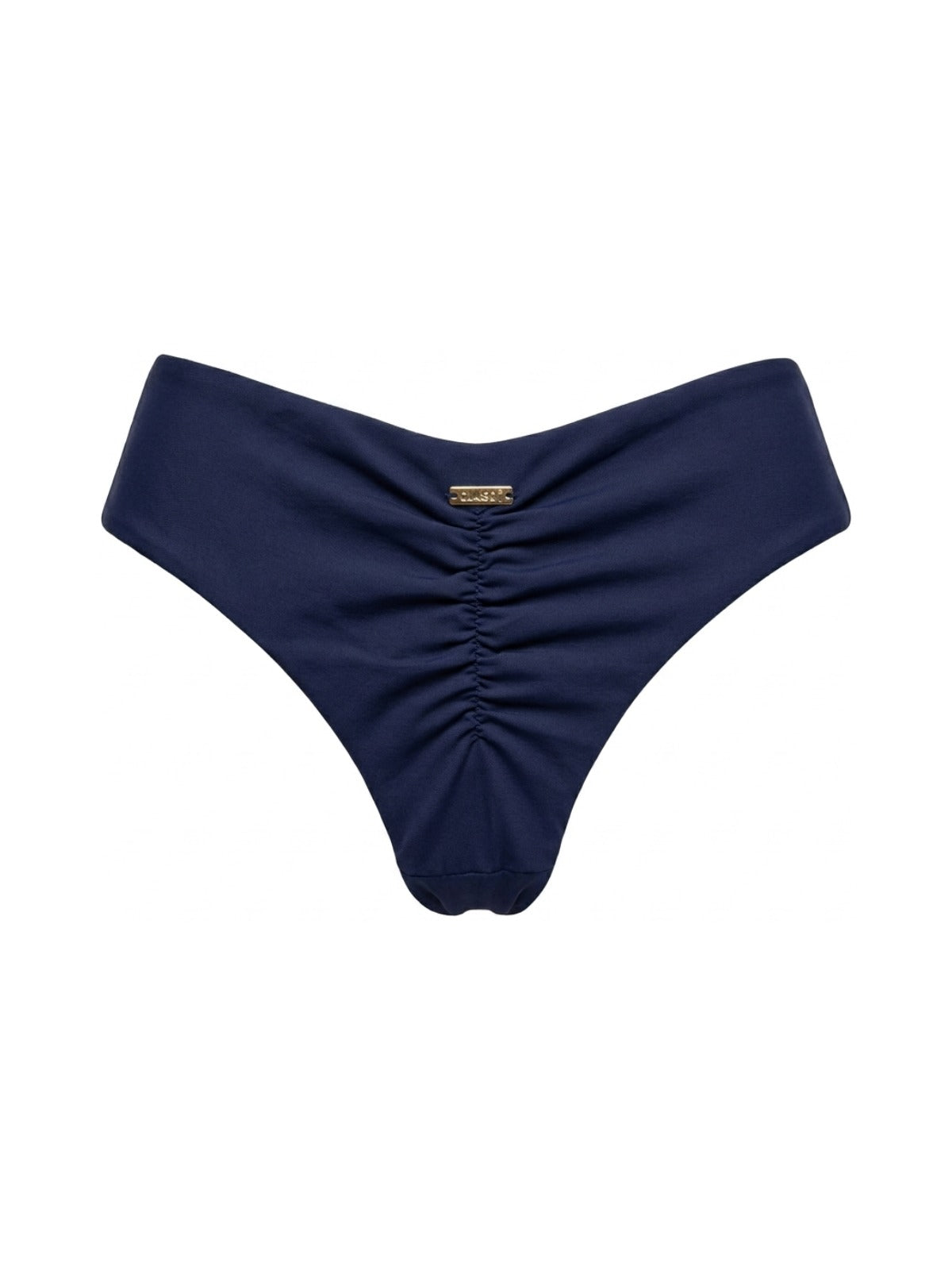 Calcinha De Biquíni Short Dupla Face Escamas Mar Com Marinho