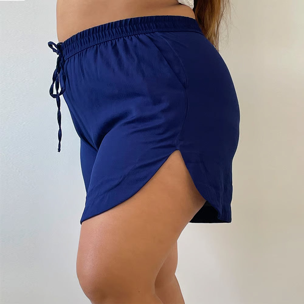 Short Petra Plus Size Azul Marinho