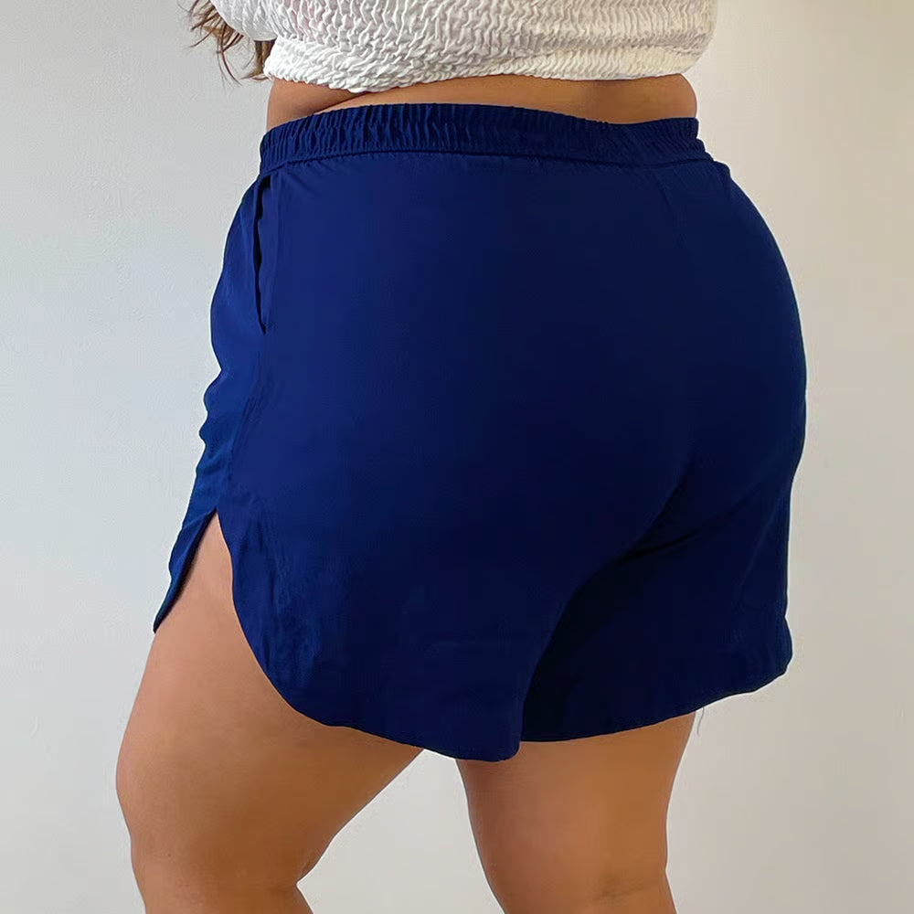 Short Petra Plus Size Azul Marinho