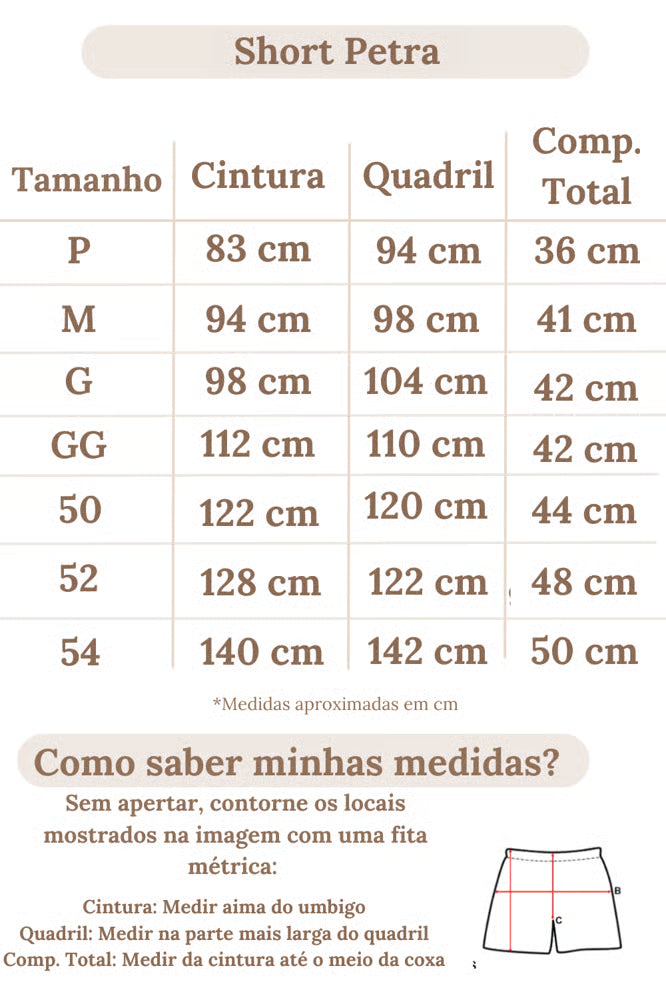 Short Petra Plus Size Azul Marinho