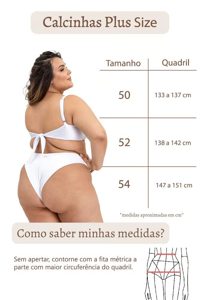 Calcinha De Biquíni Plus Size Asa Delta Azul Texturizado