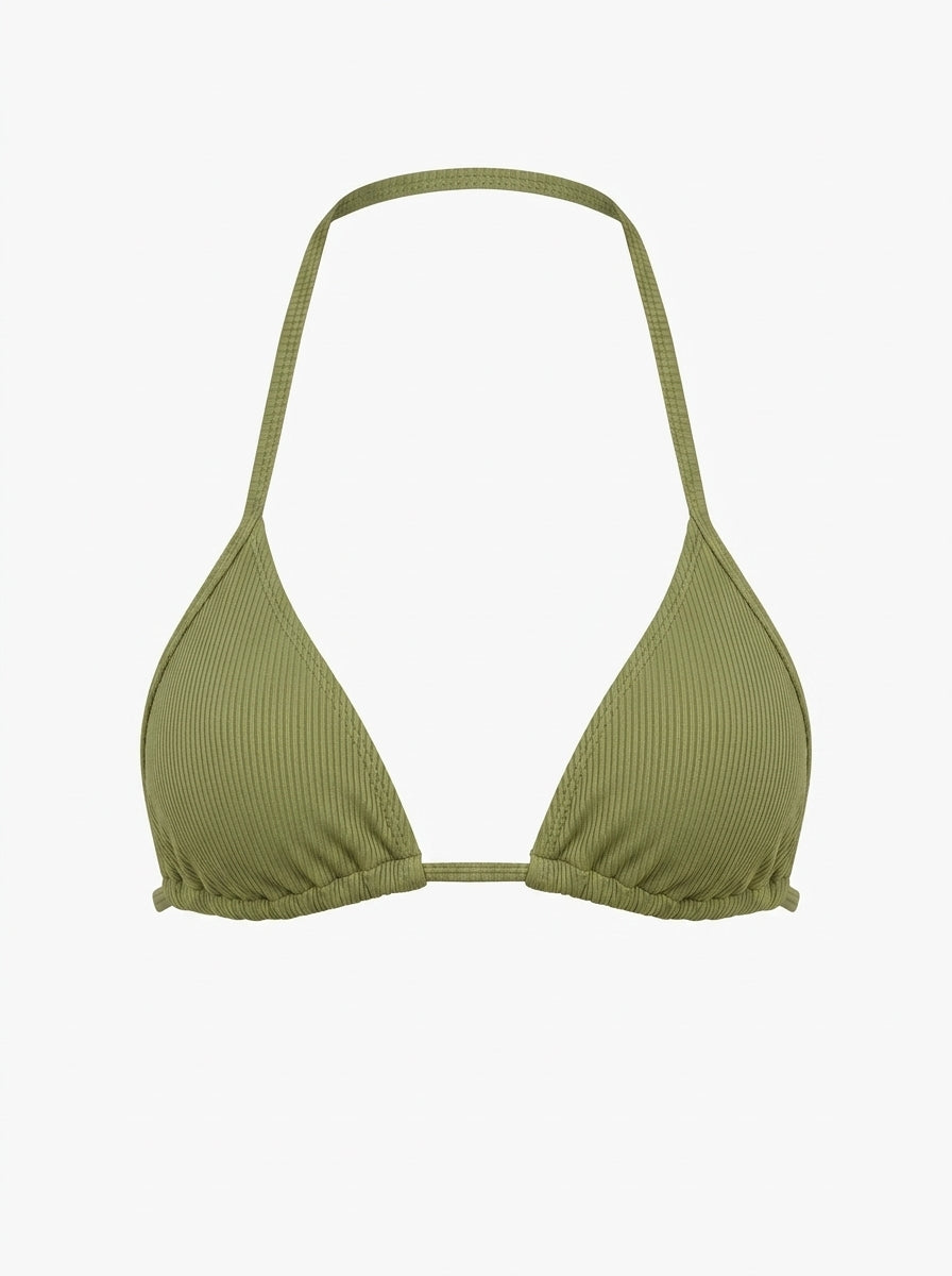 Top Cortininha Fita Oliva
