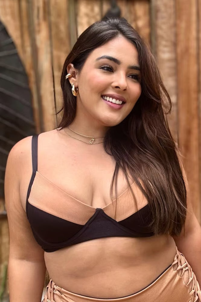 Top Biquíni Meia Taça Plus Size Naomi